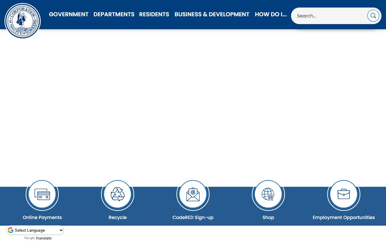Yonkers city homepage 24 hour booking records